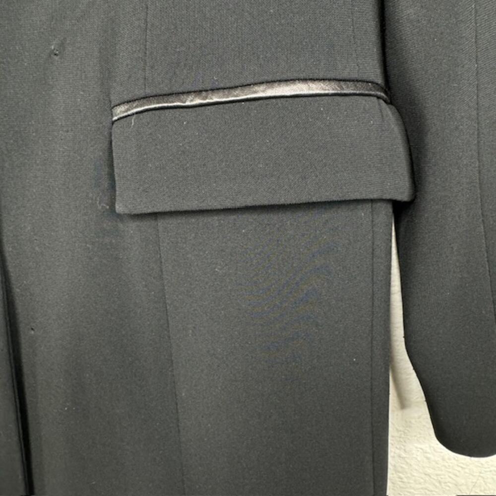 identify Womens Sz 4 Black Peacoat Jacket - Picture 4 of 14